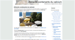 Desktop Screenshot of alimentscalcium.com