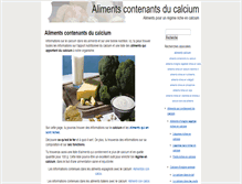 Tablet Screenshot of alimentscalcium.com